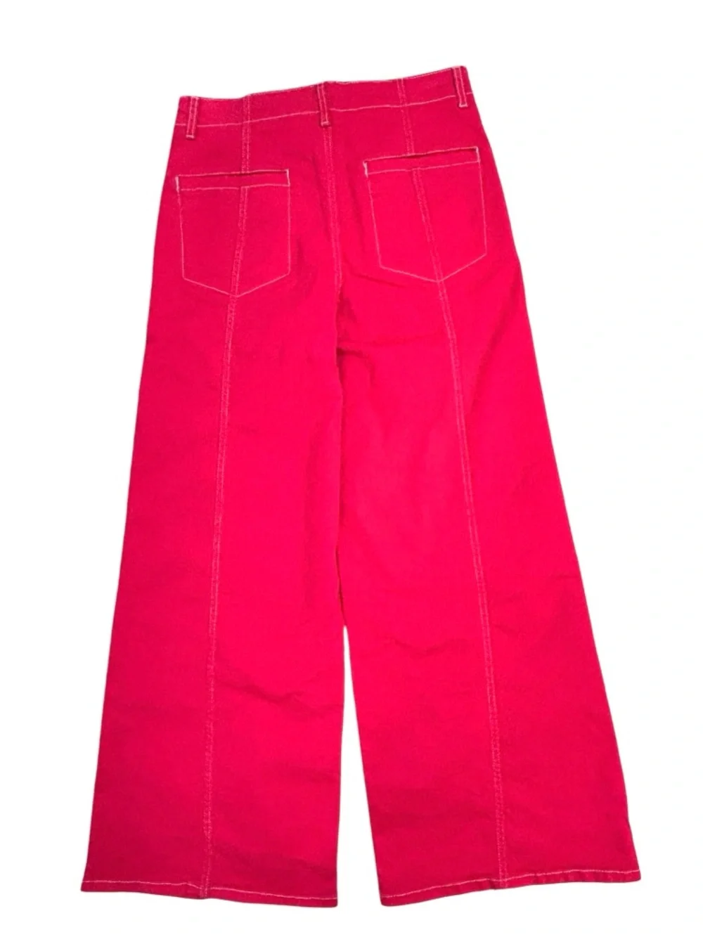 NWT MAEVE The Delaney Clean-Seamed High-Rise Wide-Leg Jeans Rose size 31 - Picture 4 of 11
